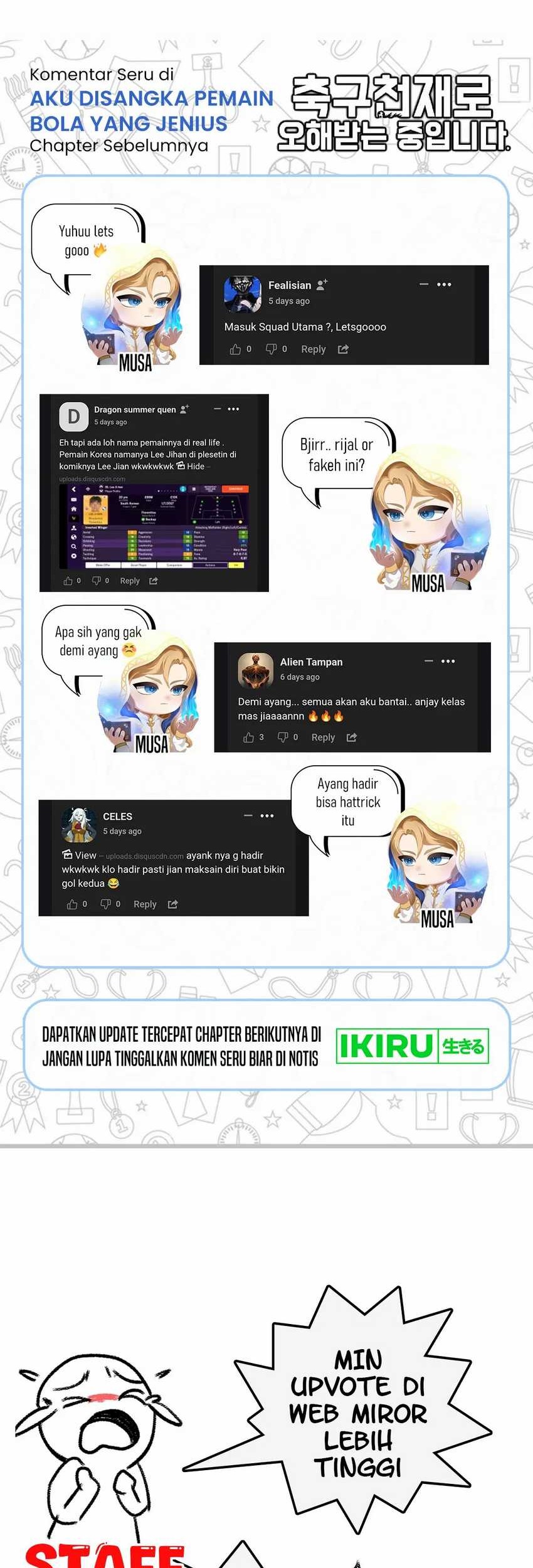 I’m Being Misunderstood as a Soccer Genius Chapter 24 Gambar 74