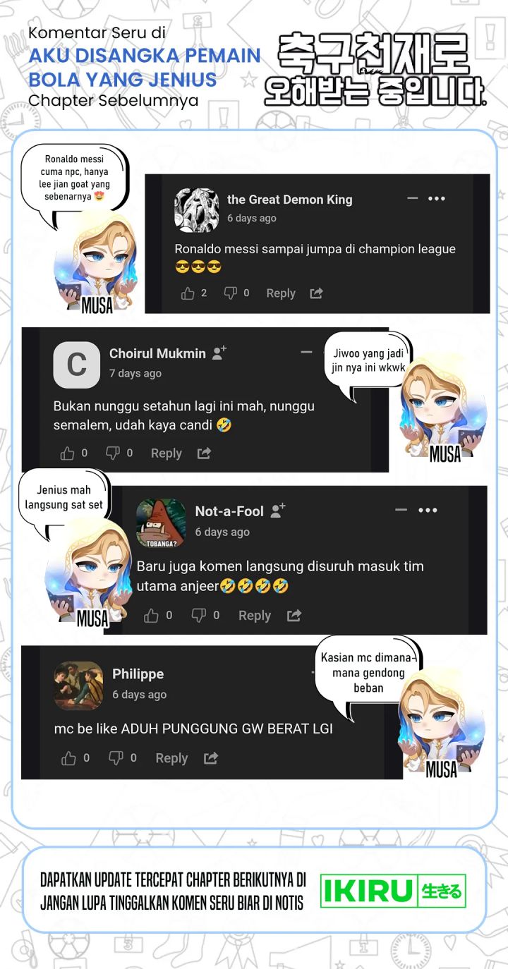 I’m Being Misunderstood as a Soccer Genius Chapter 26 Gambar 62