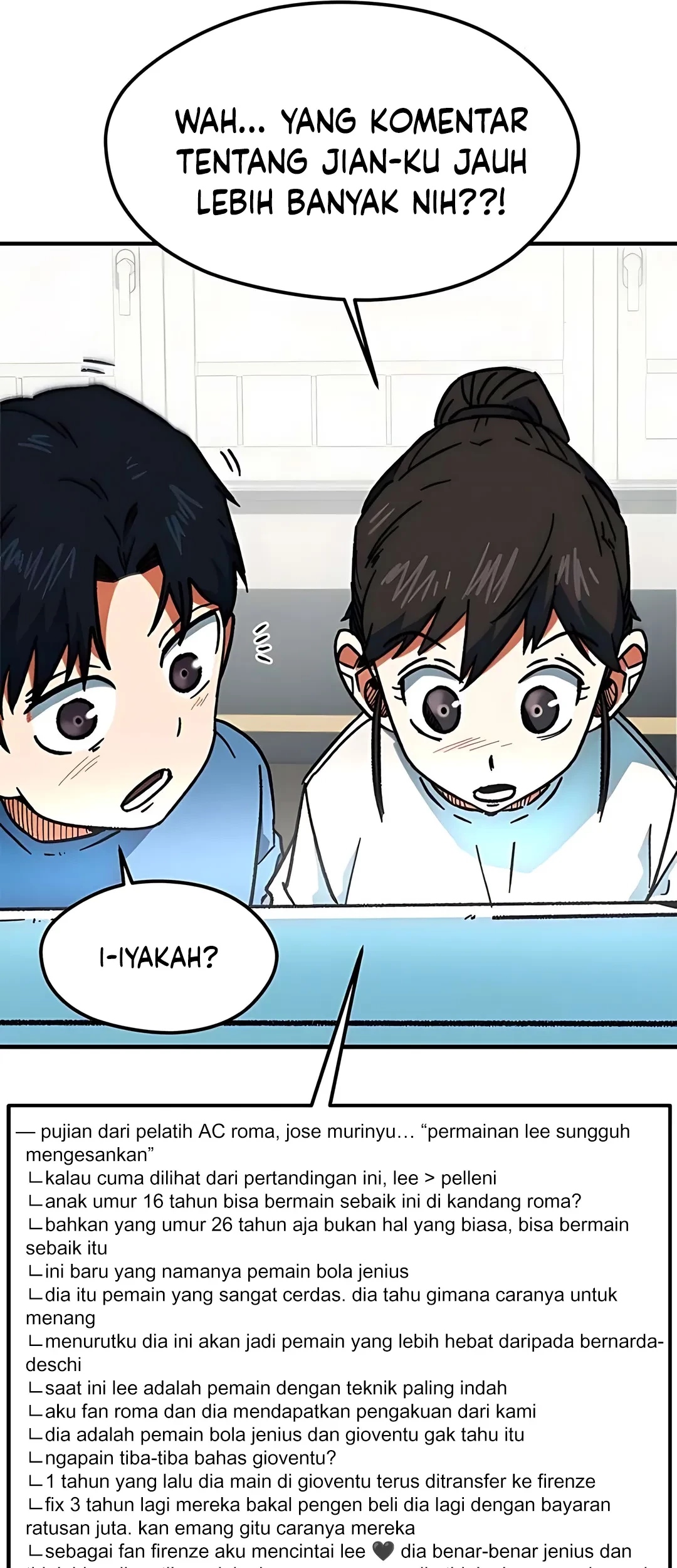 I’m Being Misunderstood as a Soccer Genius Chapter 39 Gambar 15