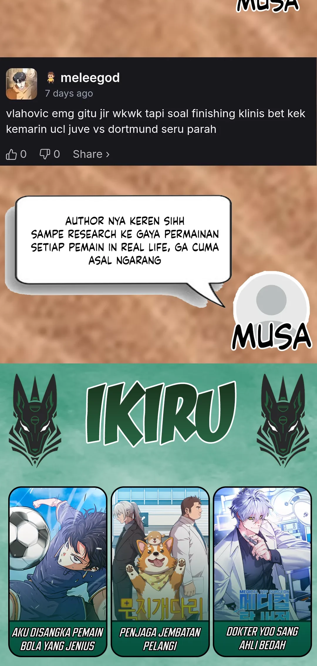 I’m Being Misunderstood as a Soccer Genius Chapter 44 Gambar 129