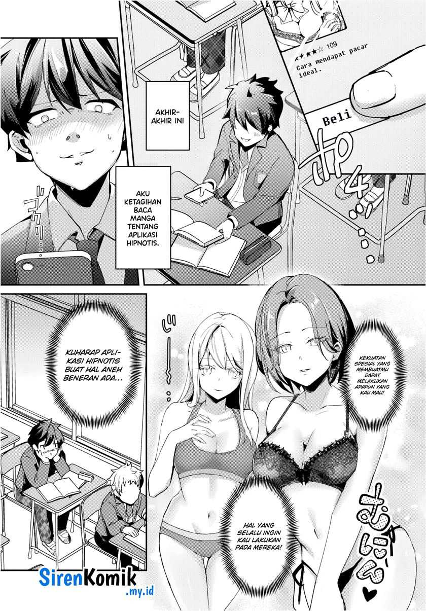 I Want to Live the Harem Life of My Dreams With the Hypnosis App I Got (Te ni Ireta Saimin Appli de Yume no Harem Seikatsu o Okuritai) Chapter 1 Gambar 4
