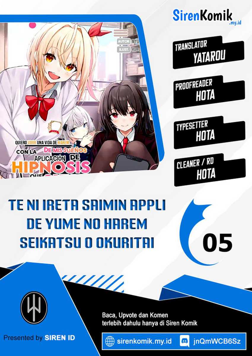Komik I Want to Live the Harem Life of My Dreams With the Hypnosis App I Got (Te ni Ireta Saimin Appli de Yume no Harem Seikatsu o Okuritai) Chapter 5 gambar nomor 1