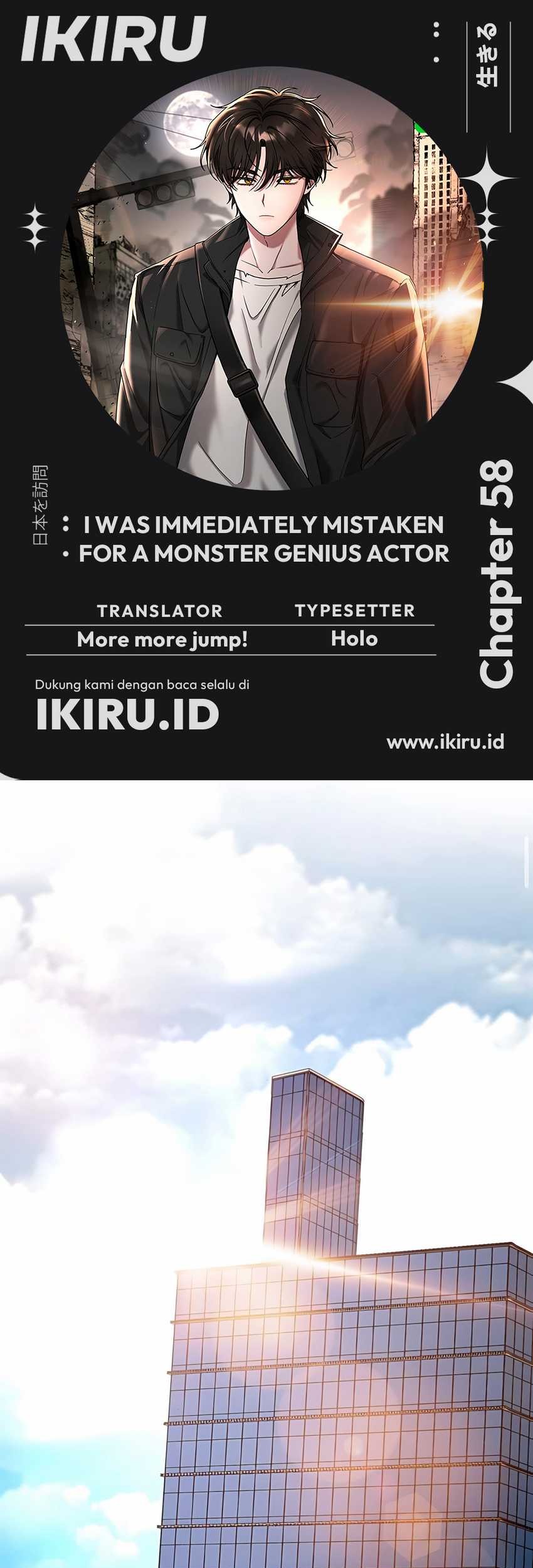 Komik I Was Immediately Mistaken for a Monster Genius Actor Chapter 58 gambar nomor 1