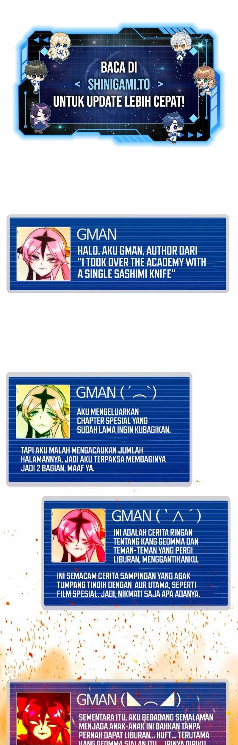 Manhwa I Took over The Academy With a Single Sashimi Knife Chapter 49.5 gambar nomor 2