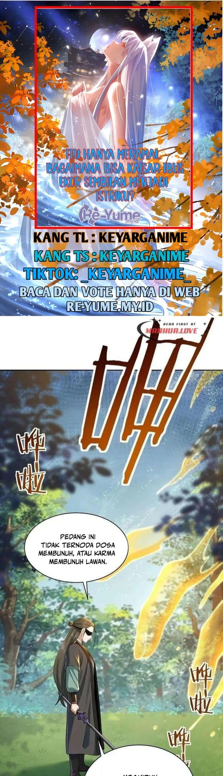 Komik It’s Just Fortune-Telling, How Did the Nine-Tailed Demon Emperor Become My Wife?! Chapter 19 gambar nomor 1