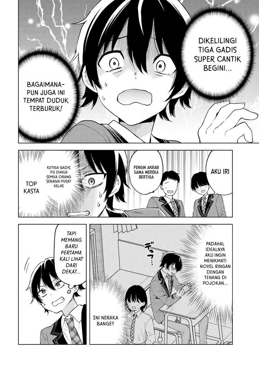 Inkyā no ore ga sekigae de S-kyū bishoujo ni kakomaretara himitsu no kankei ga hajimatta Chapter 1 Gambar 11