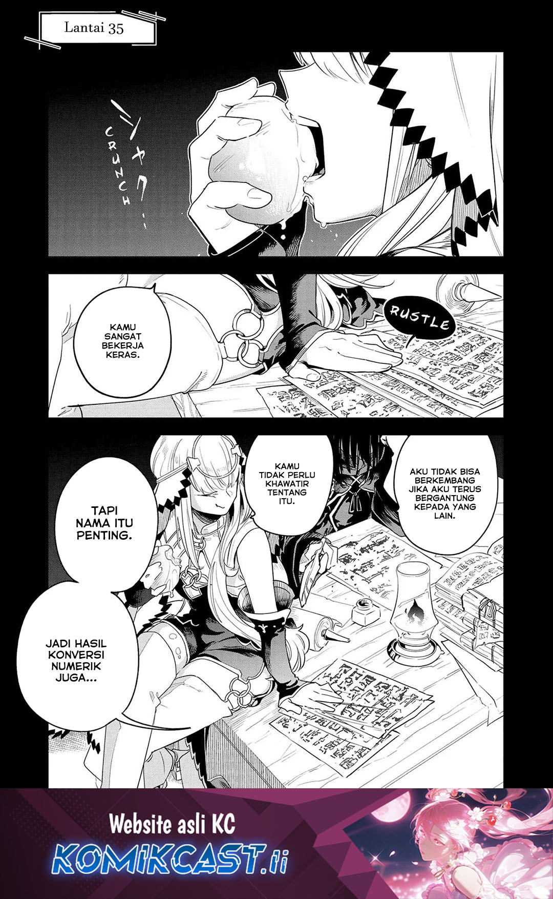 Komik Isekai Meikyuu no Saishinbu o Mezasou Chapter 35 gambar nomor 1