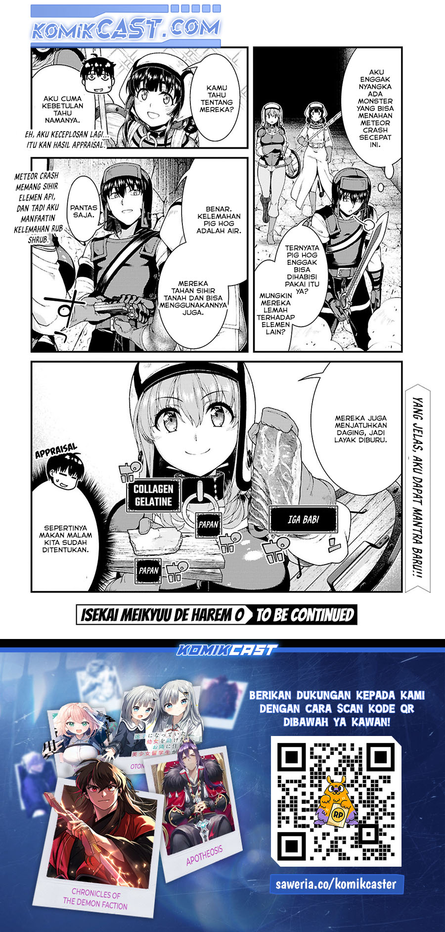 Isekai Meikyuu de Harem wo Chapter 90 Gambar 15