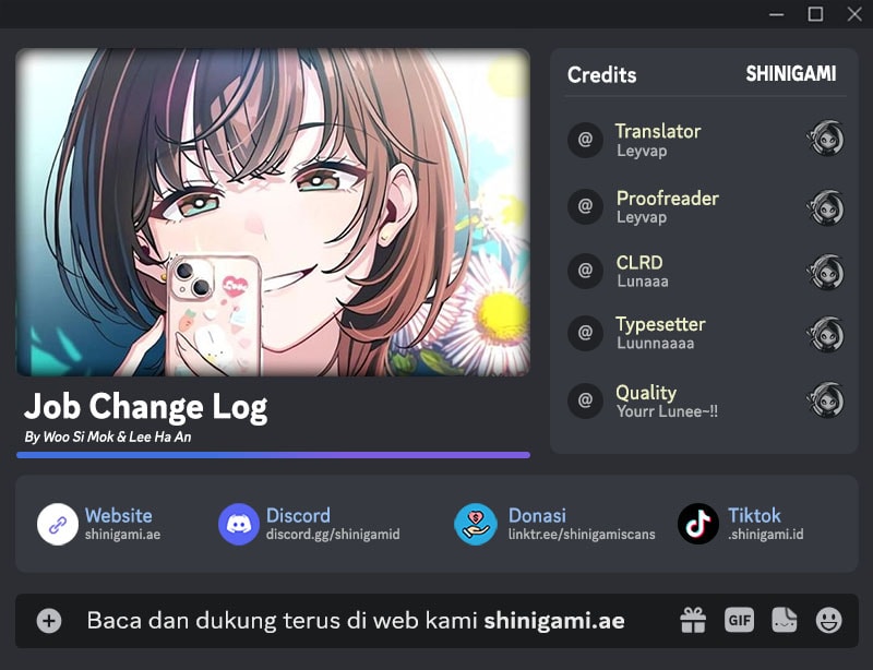 Komik Job Change Log Chapter 20 gambar nomor 1