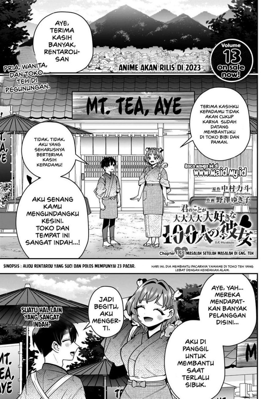 Kimi no Koto ga Dai Dai Dai Dai Daisuki na 100-ri no Kanojo Chapter 131 Gambar 3