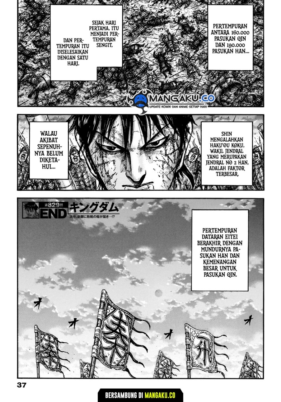 Kingdom Chapter 829 Gambar 21