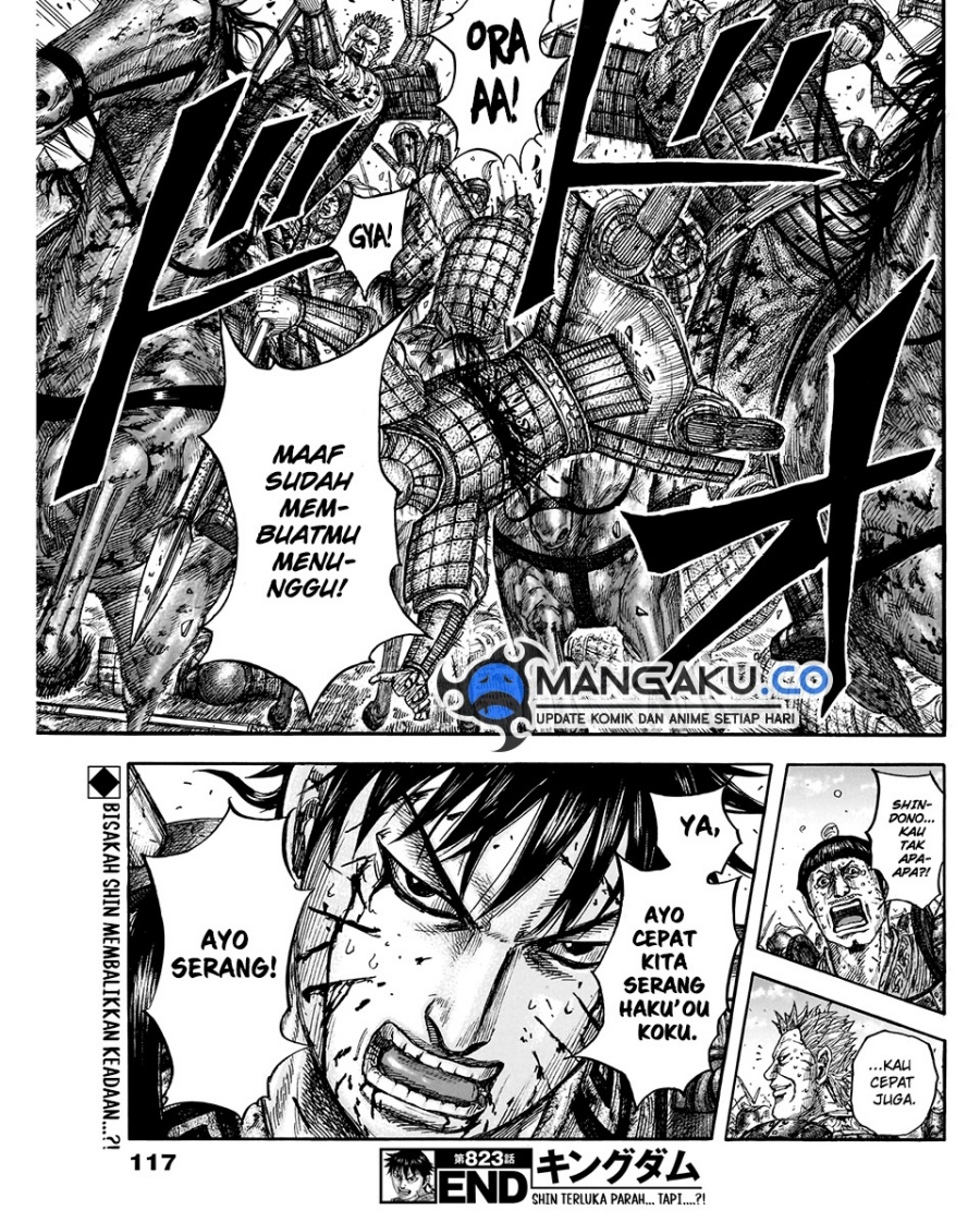 Kingdom Chapter 823 Gambar 21