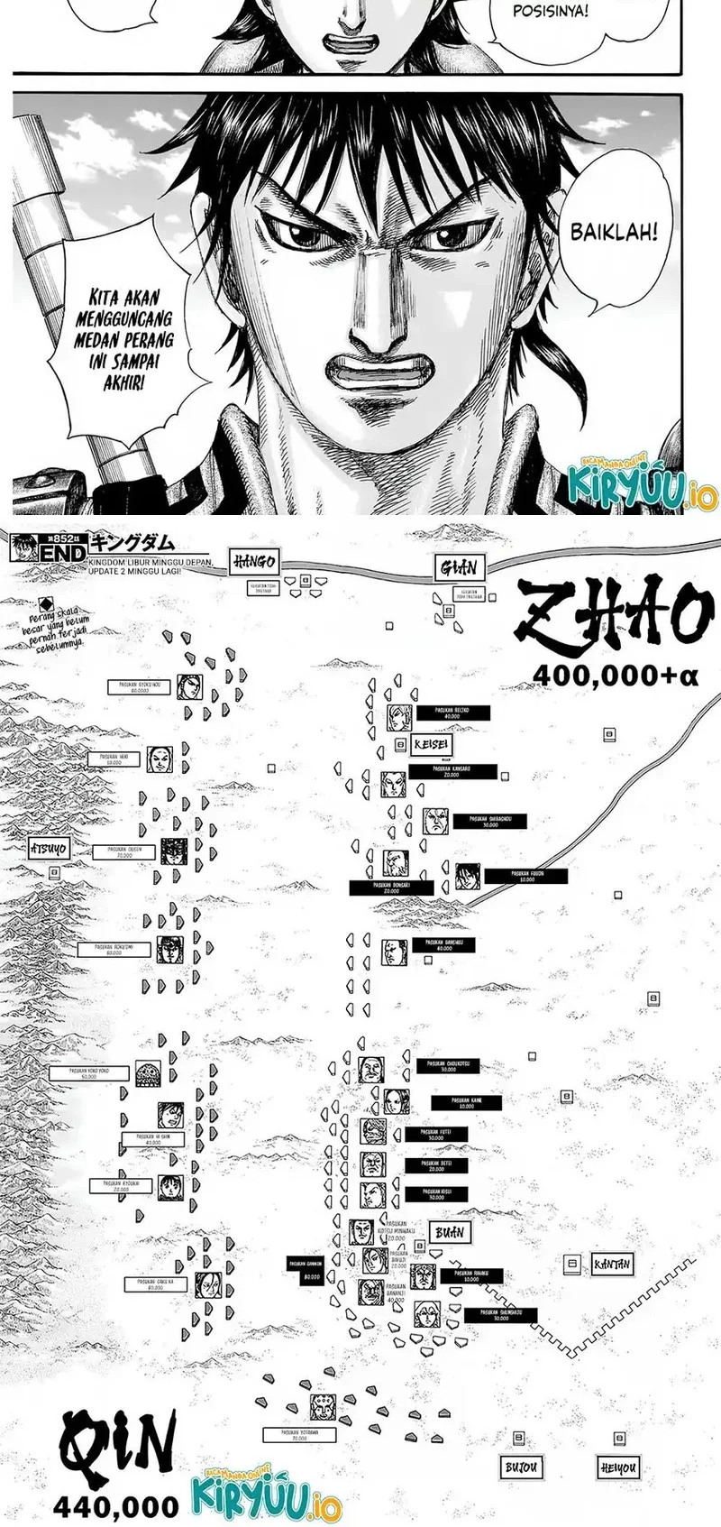 Kingdom Chapter 852 Gambar 10