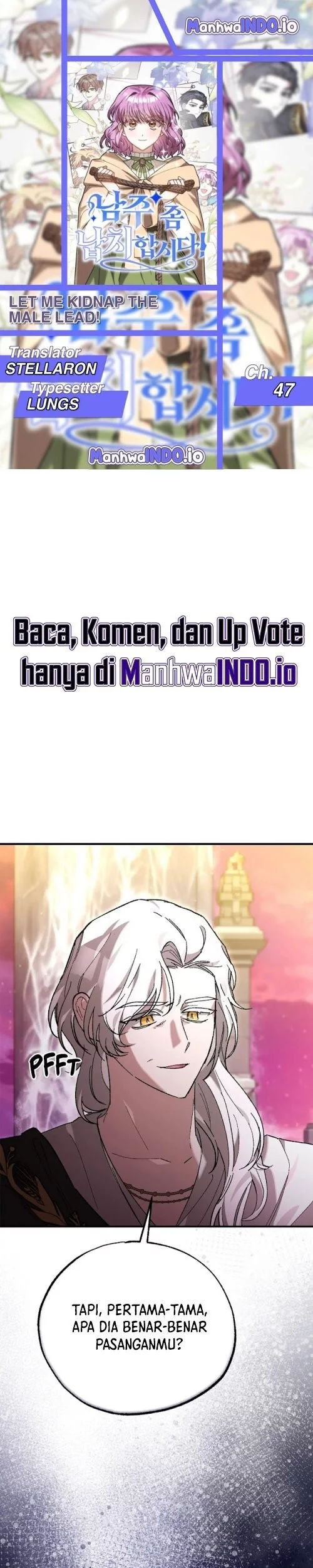 Komik Let Me Kidnap the Male Lead! Chapter 47 gambar nomor 1