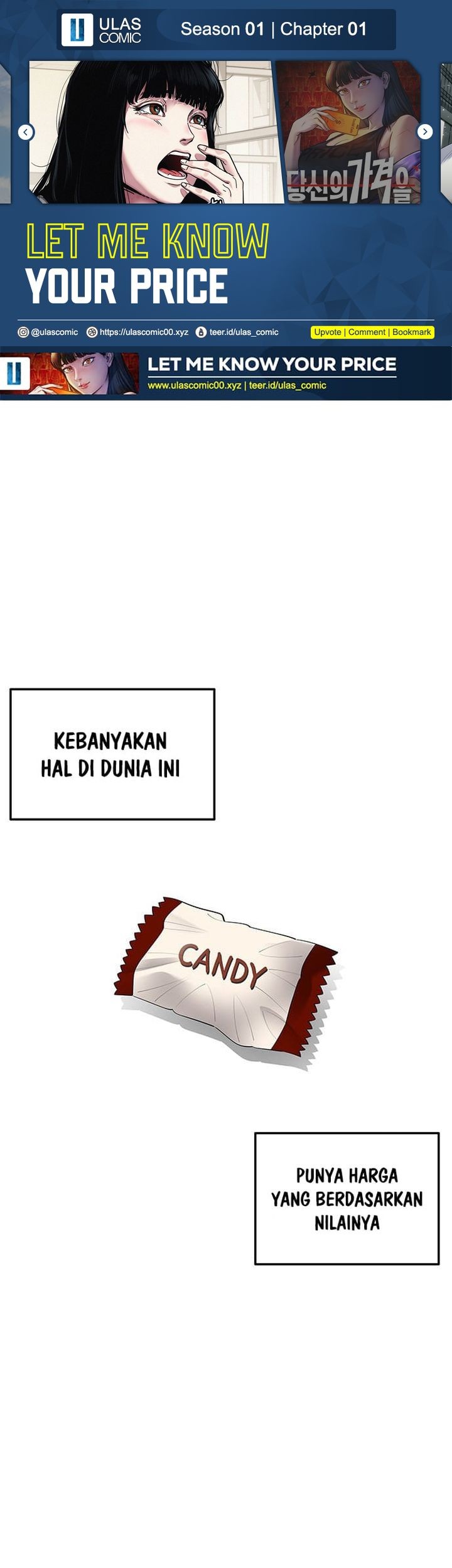 Komik Let Me Know Your Price Chapter 1 gambar nomor 1