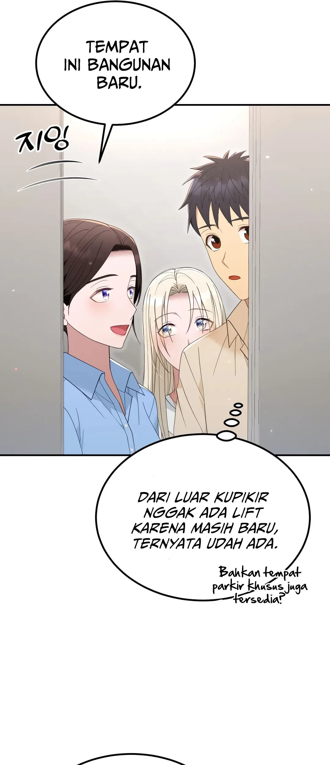 Living in a Studio Condo With the Saintess Chapter 44 Gambar 35