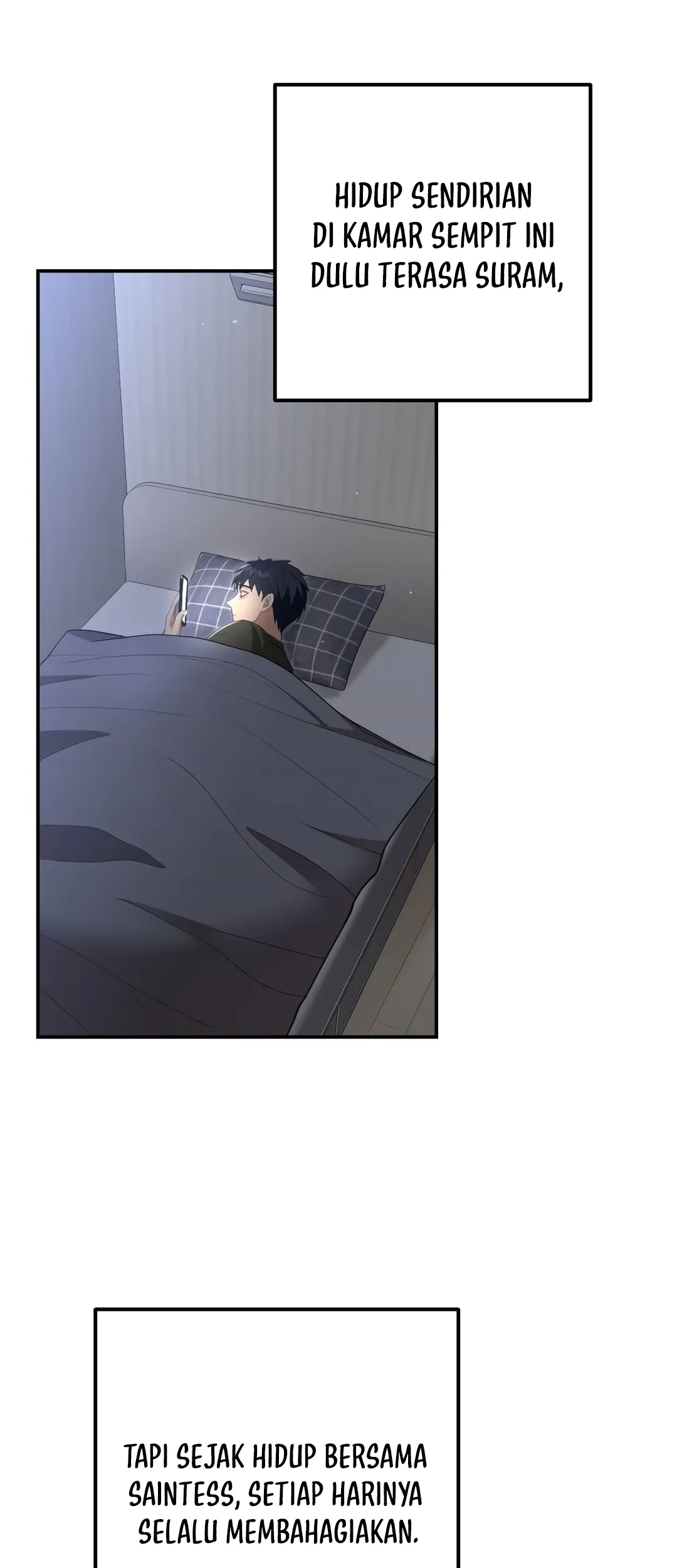 Living in a Studio Condo With the Saintess Chapter 45 Gambar 49