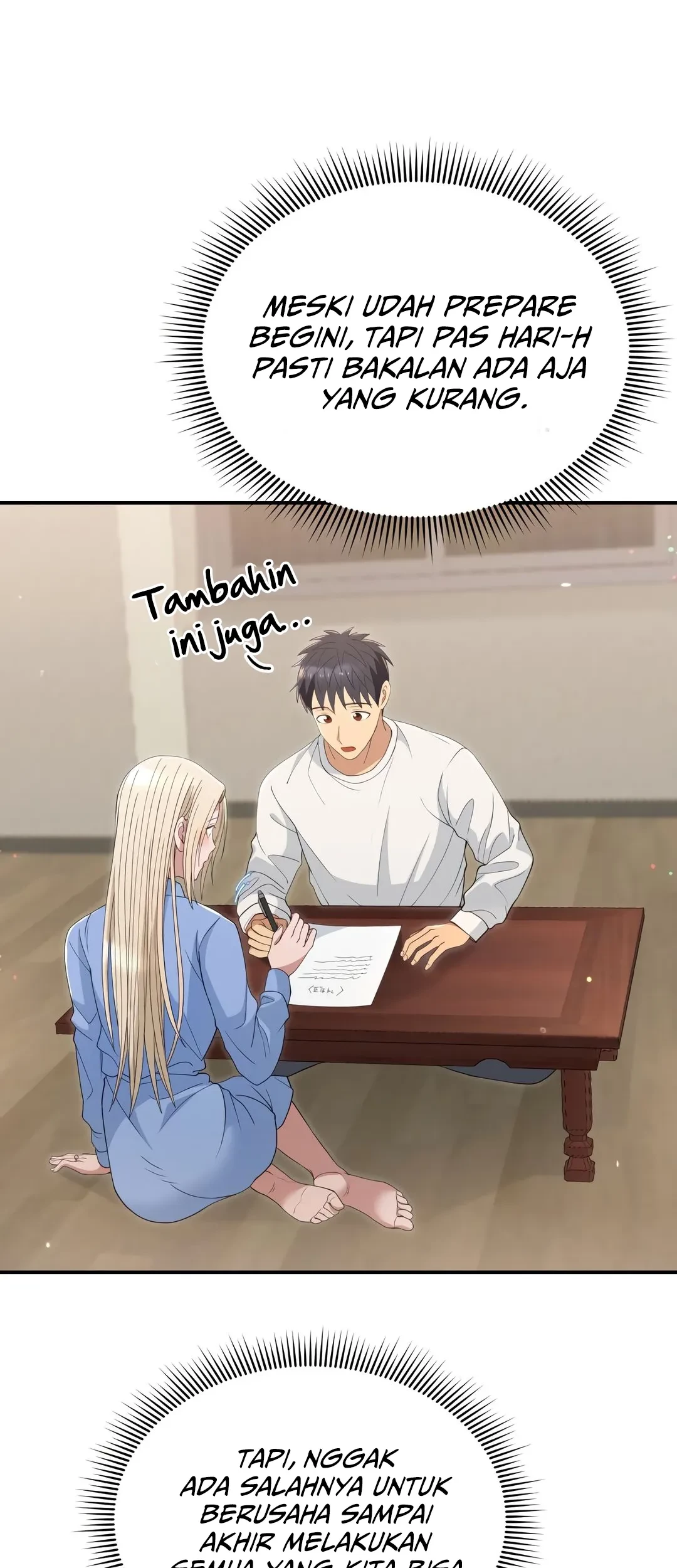 Living in a Studio Condo With the Saintess Chapter 45 Gambar 58