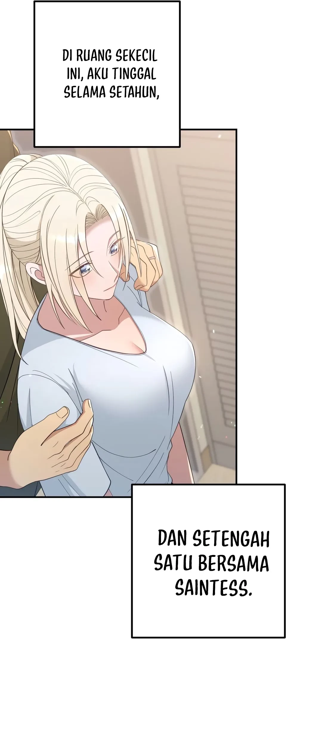 Living in a Studio Condo With the Saintess Chapter 45 Gambar 38