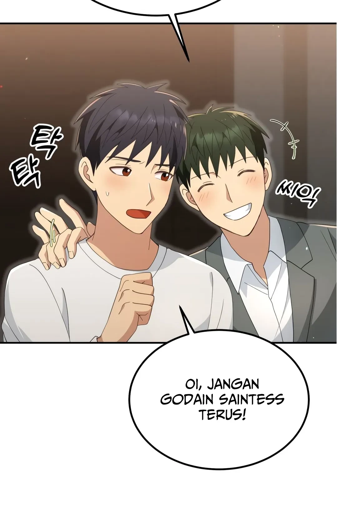 Living in a Studio Condo With the Saintess Chapter 46 Gambar 24