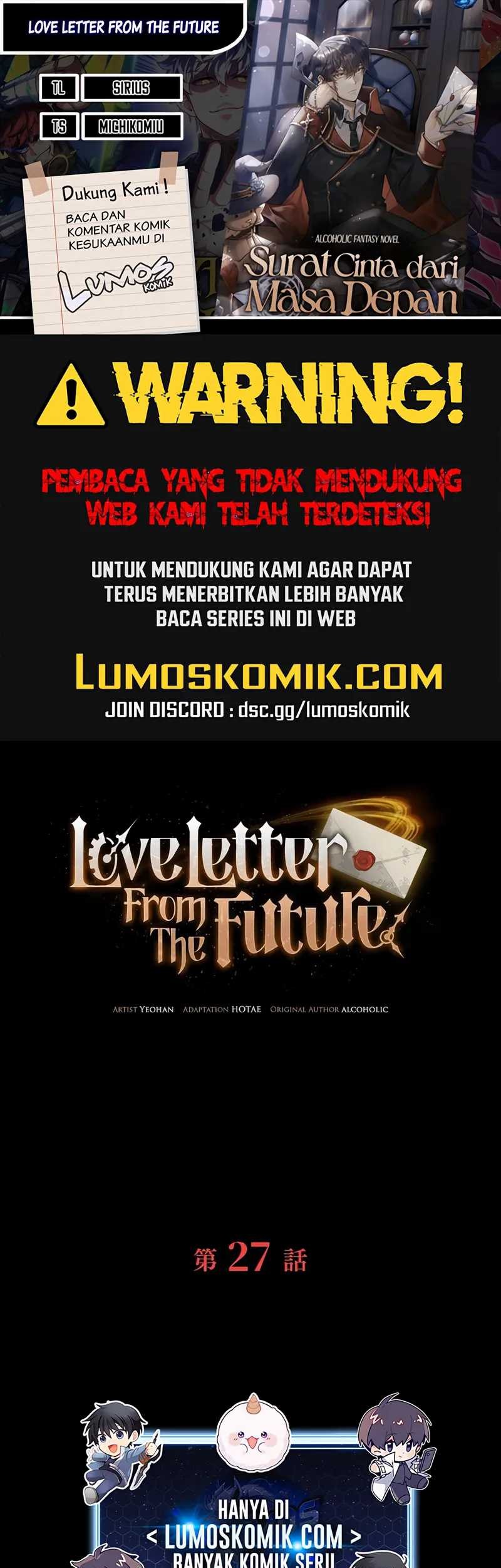 Komik Love Letter From The Future Chapter 27 gambar nomor 1