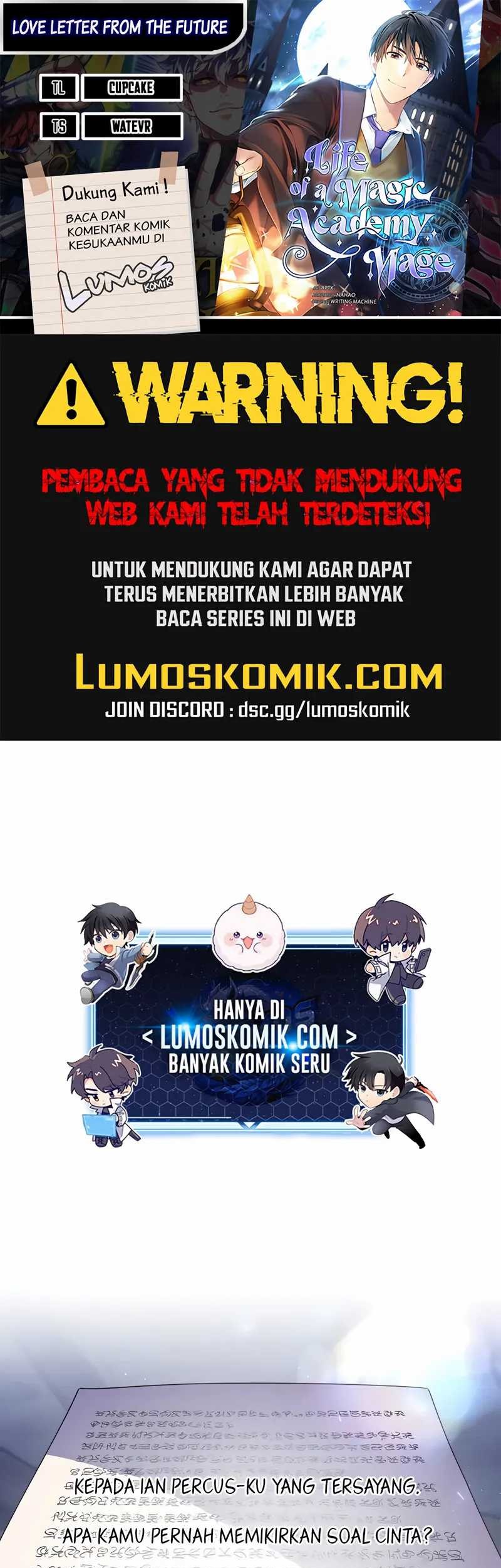 Komik Love Letter From The Future Chapter 31 gambar nomor 1