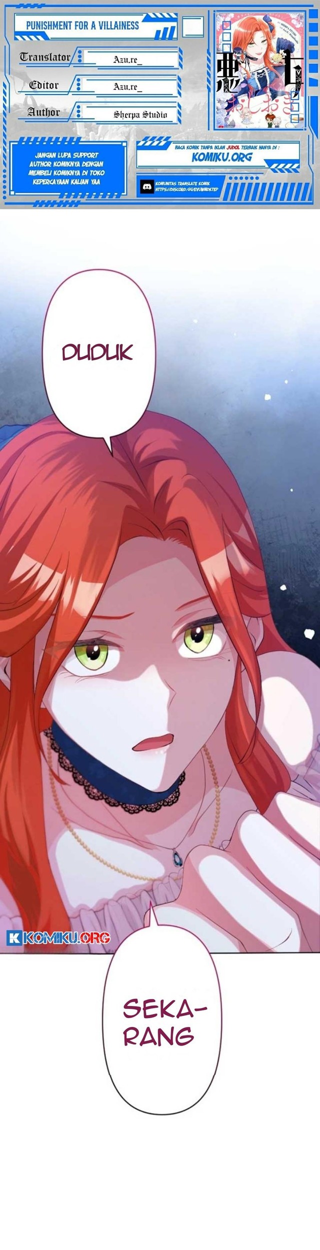 Komik Punishment for a Villainess Chapter 8 gambar nomor 1