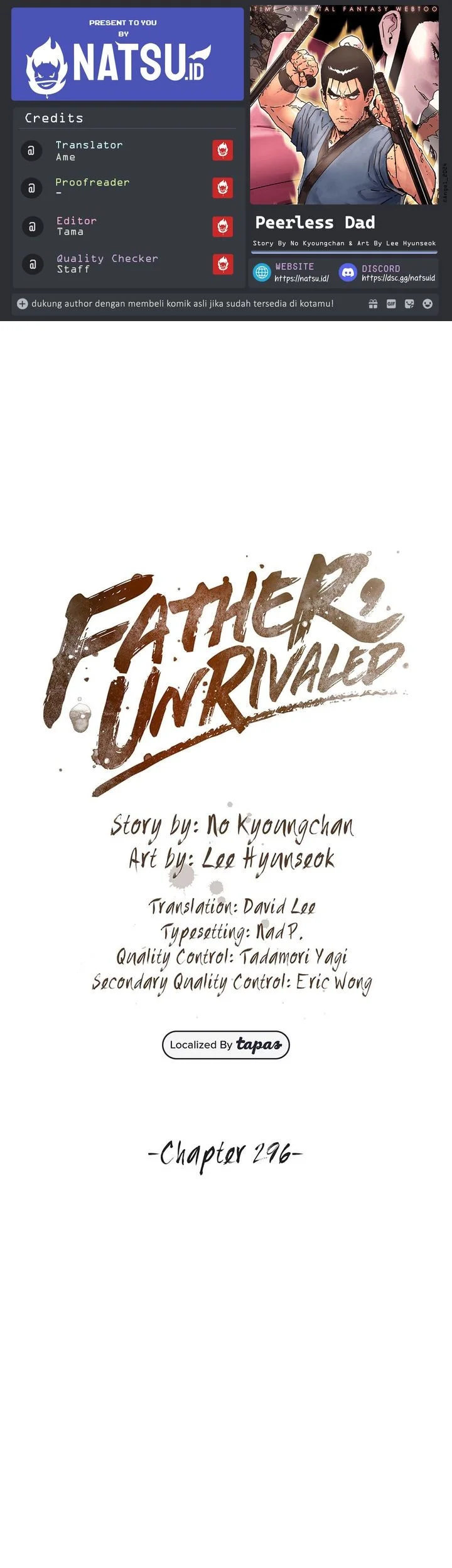 Komik Peerless Dad Chapter 296 gambar nomor 1