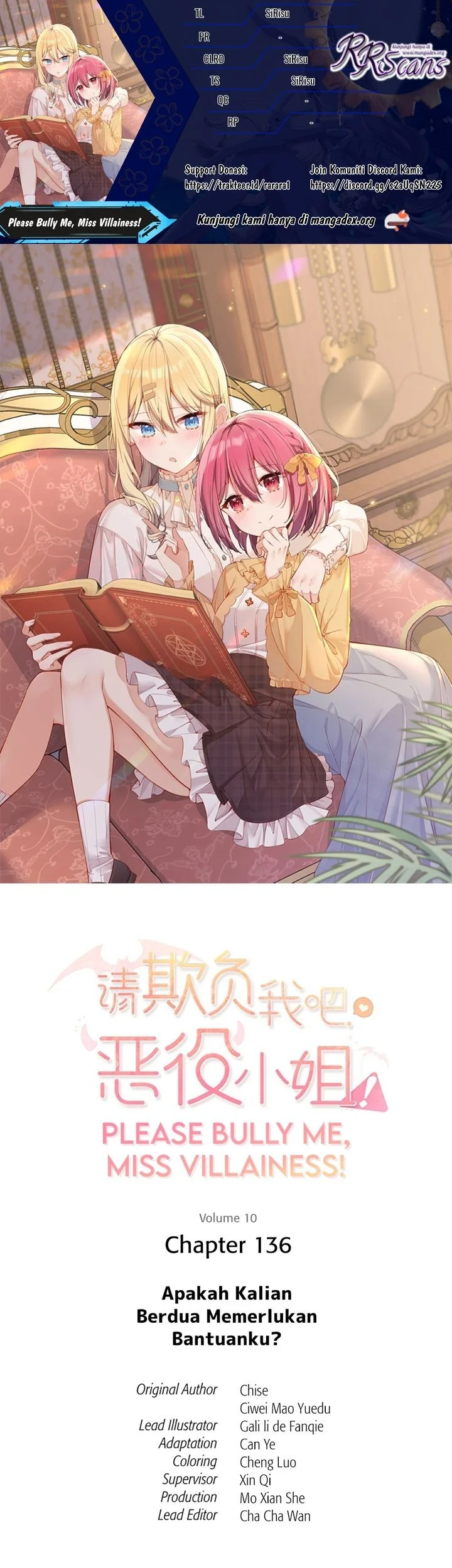 Komik Please Bully Me, Miss Villainess! Chapter 136 gambar nomor 1