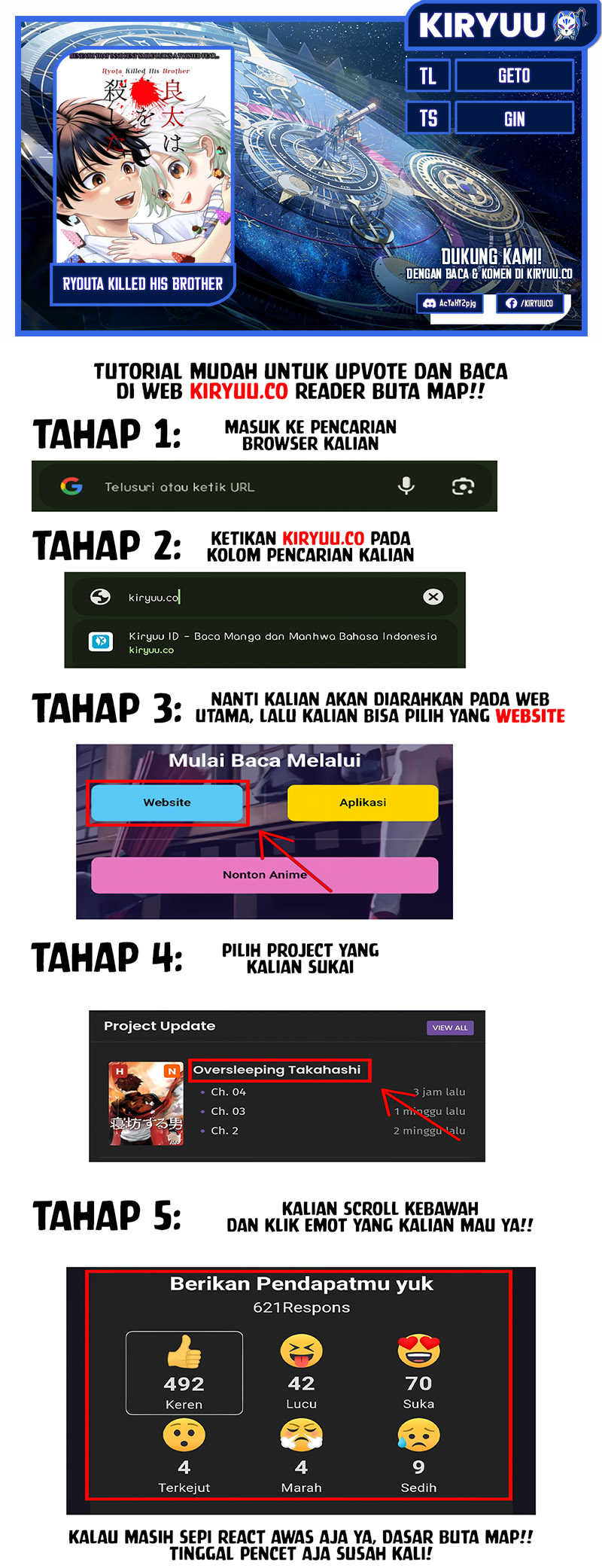 Komik Ryota Killed His Brother Chapter 1 gambar nomor 1