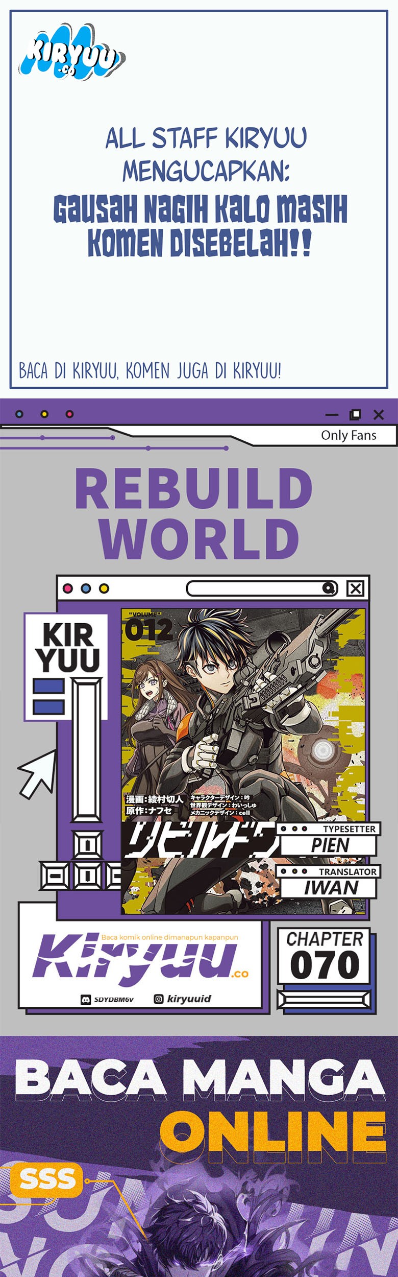 Komik Rebuild World Chapter 70 gambar nomor 1