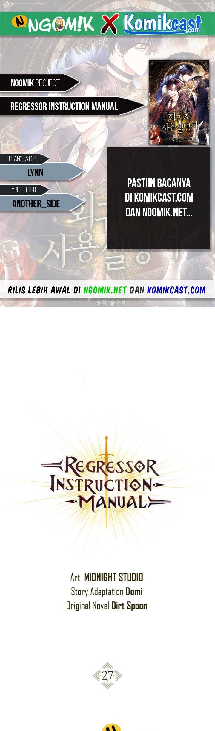 Komik Regressor Instruction Manual Chapter 27 gambar nomor 1