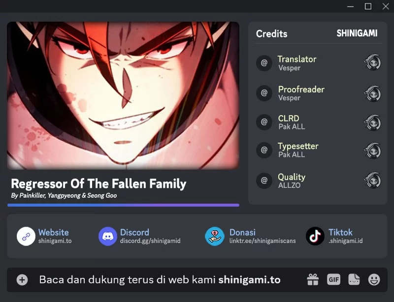 Komik Regressor Of The Fallen Family Chapter 103 gambar nomor 1