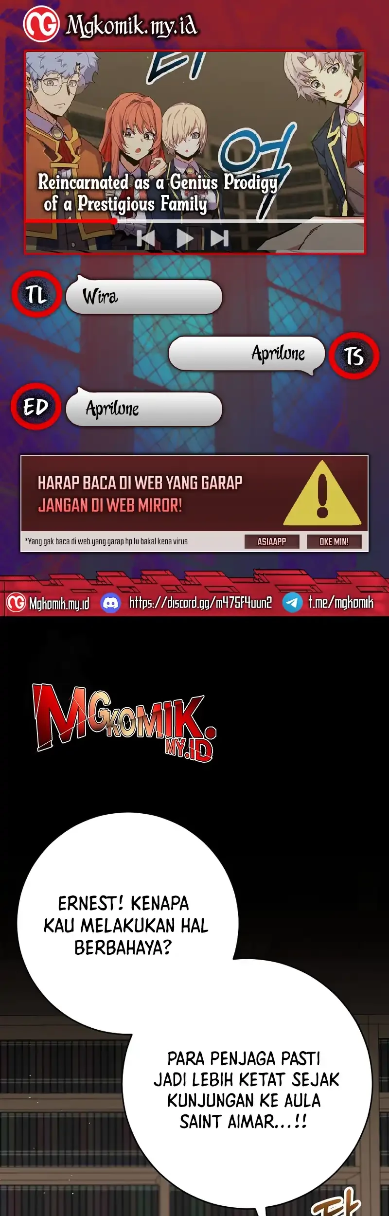 Komik Reincarnated as a Genius Prodigy of a Prestigious Family Chapter 57 gambar nomor 1