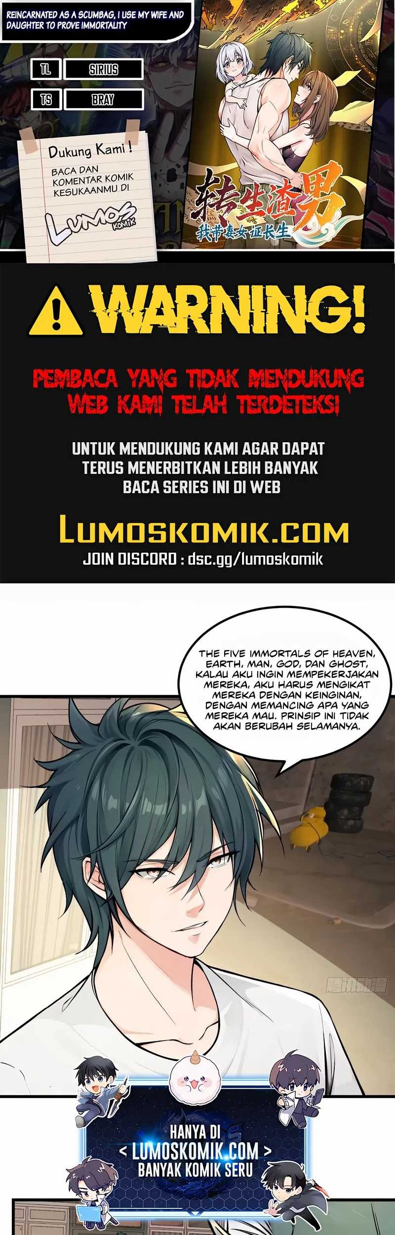 Komik Reincarnated as a Scumbag I Use My Wife and Daughter to Prove Immortality Chapter 17 gambar nomor 1
