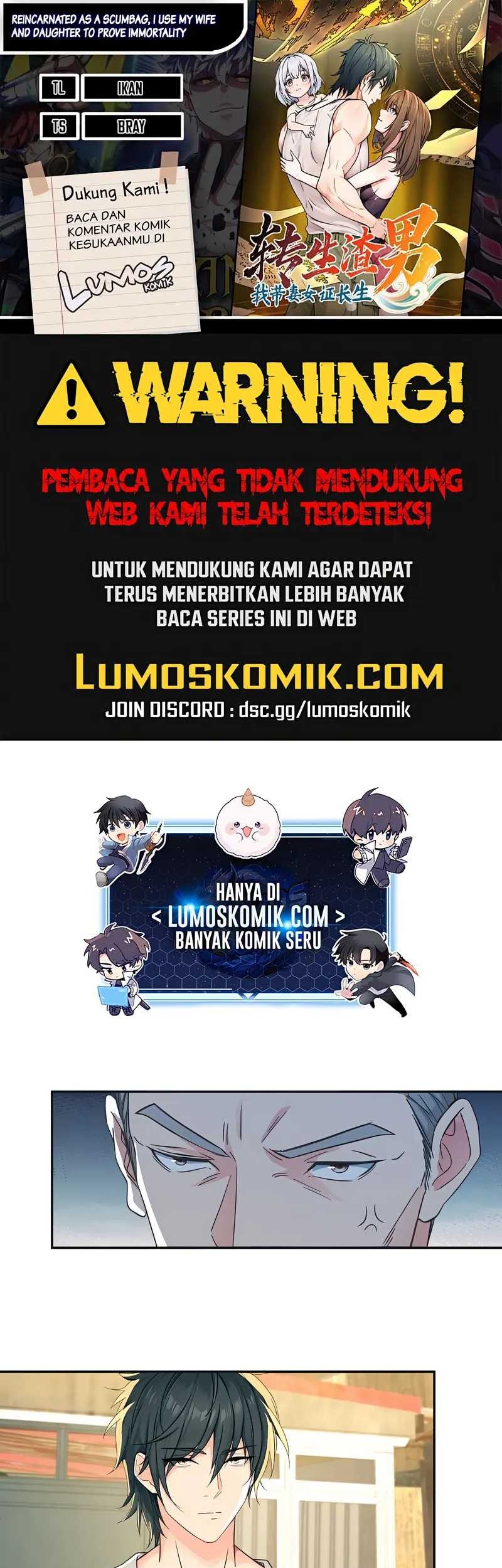 Komik Reincarnated as a Scumbag I Use My Wife and Daughter to Prove Immortality Chapter 34 gambar nomor 1