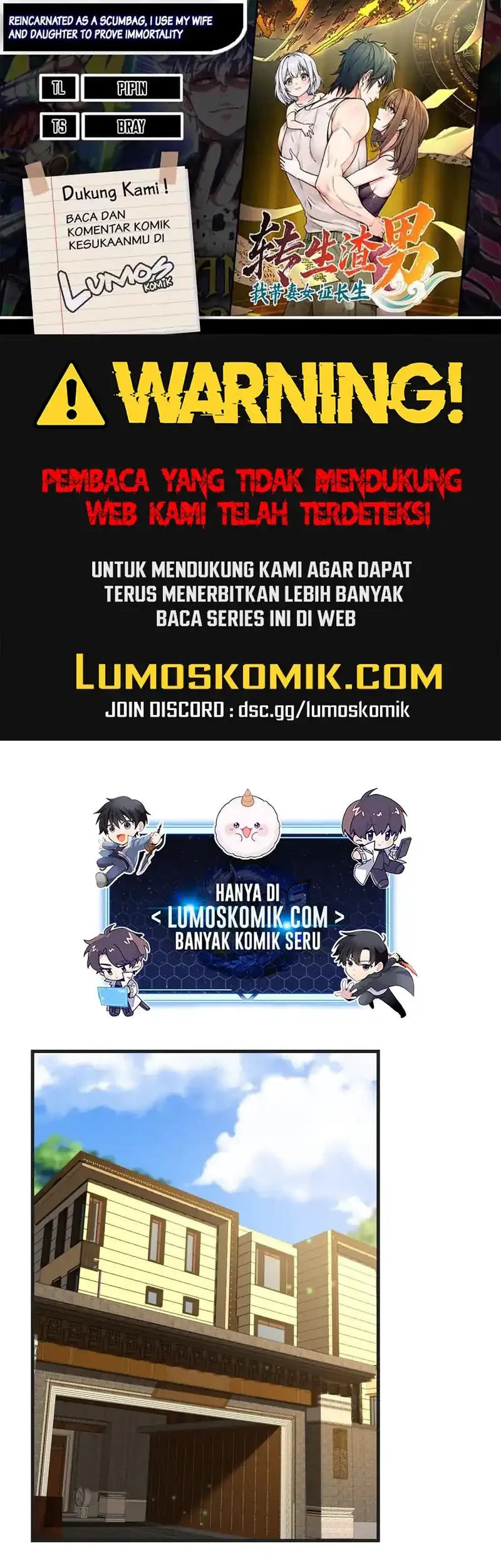 Komik Reincarnated as a Scumbag I Use My Wife and Daughter to Prove Immortality Chapter 35 gambar nomor 1