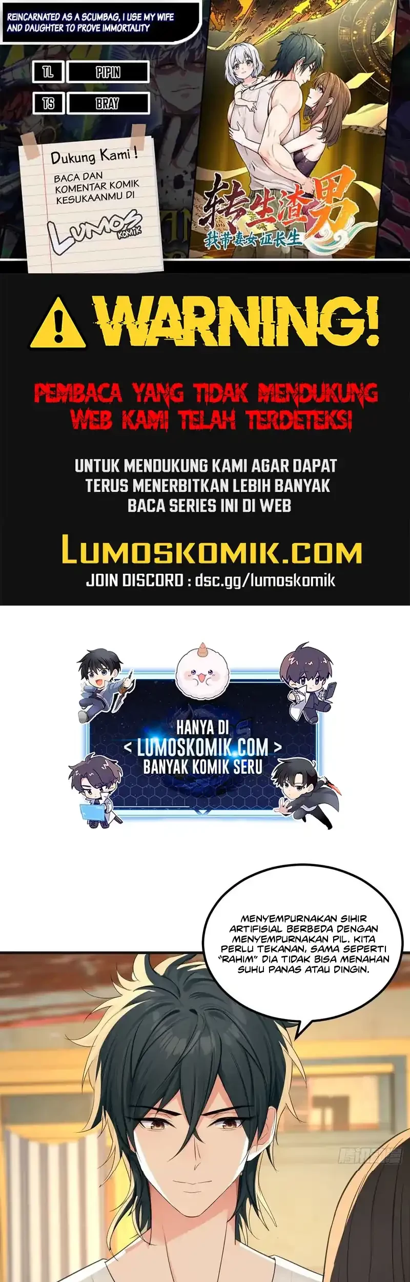 Komik Reincarnated as a Scumbag I Use My Wife and Daughter to Prove Immortality Chapter 36 gambar nomor 1