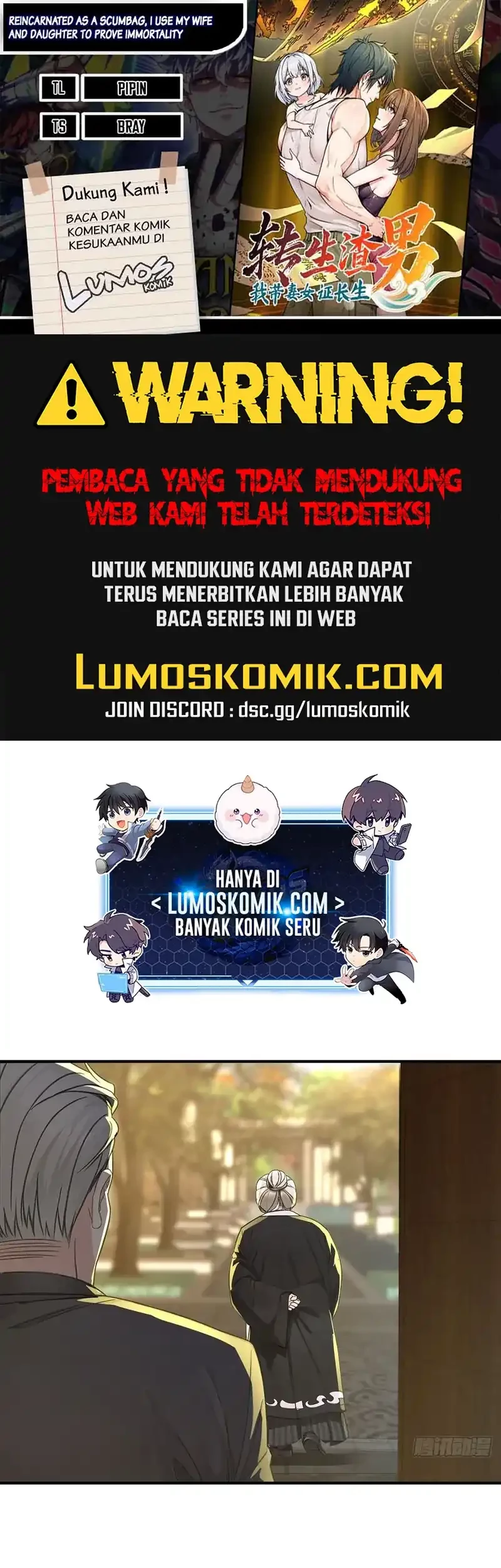 Komik Reincarnated as a Scumbag I Use My Wife and Daughter to Prove Immortality Chapter 37 gambar nomor 1