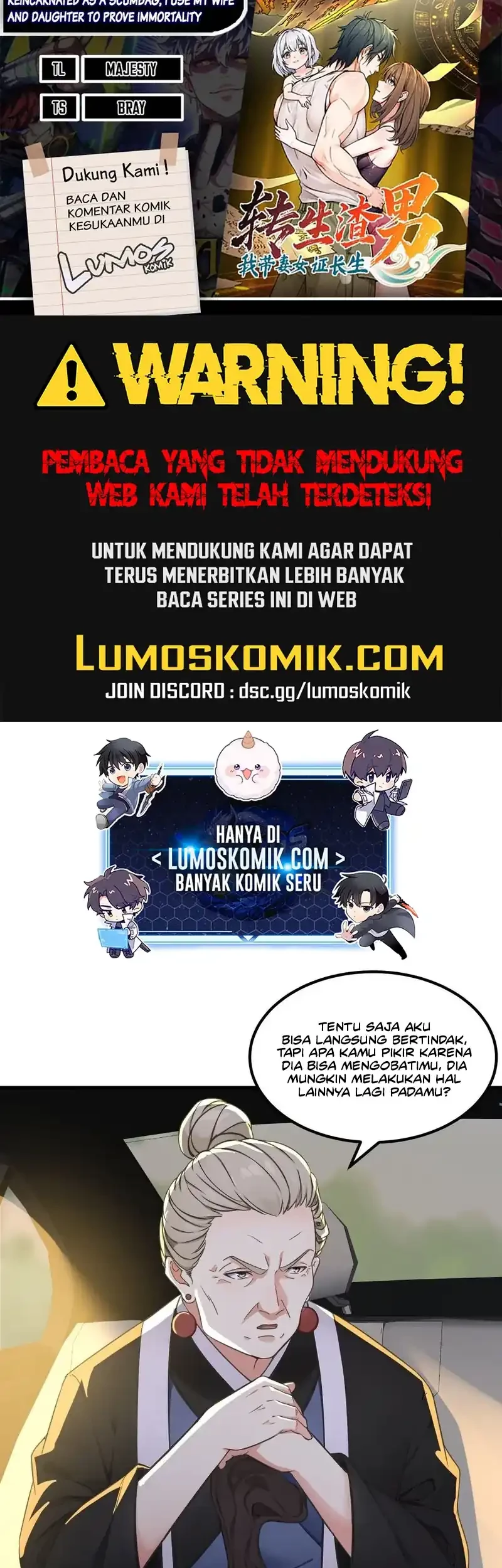 Komik Reincarnated as a Scumbag I Use My Wife and Daughter to Prove Immortality Chapter 38 gambar nomor 1
