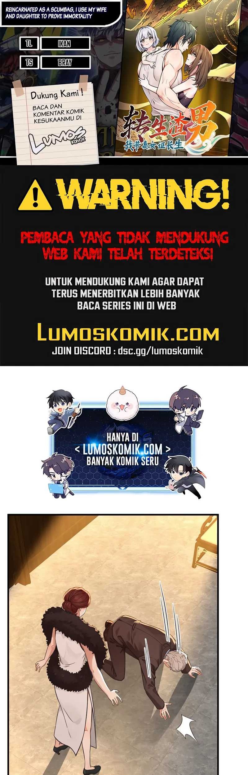 Komik Reincarnated as a Scumbag I Use My Wife and Daughter to Prove Immortality Chapter 33 gambar nomor 1