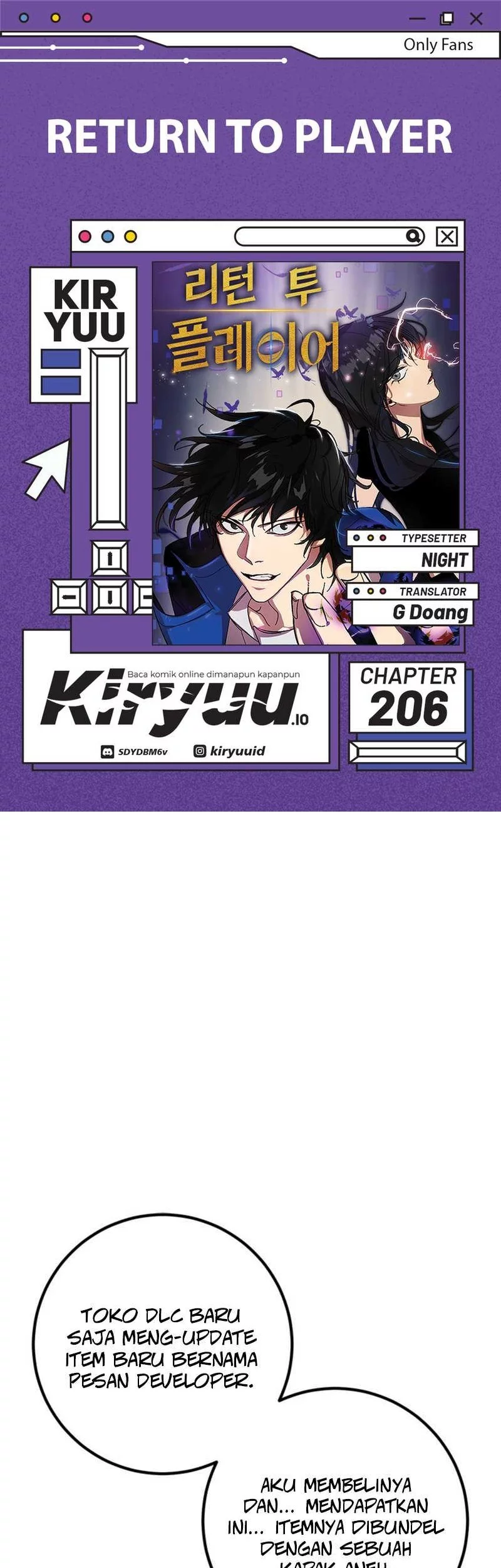 Komik Return to Player Chapter 206 gambar nomor 1