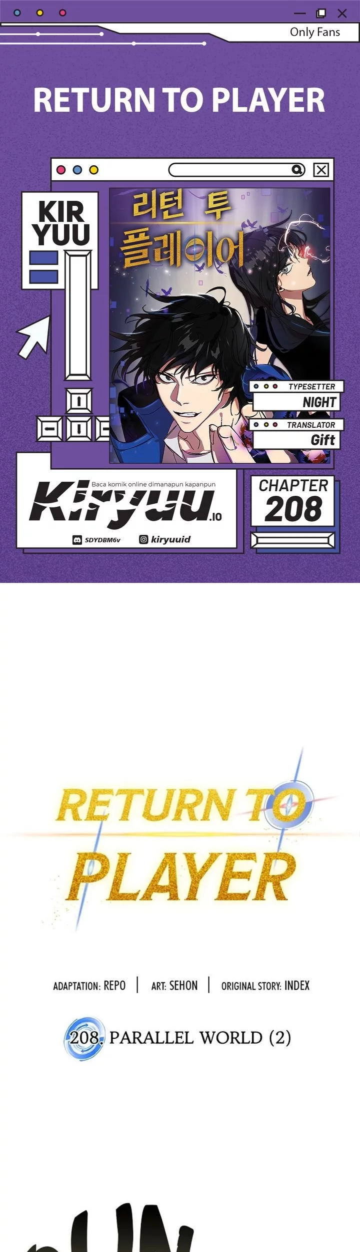 Komik Return to Player Chapter 208 gambar nomor 1