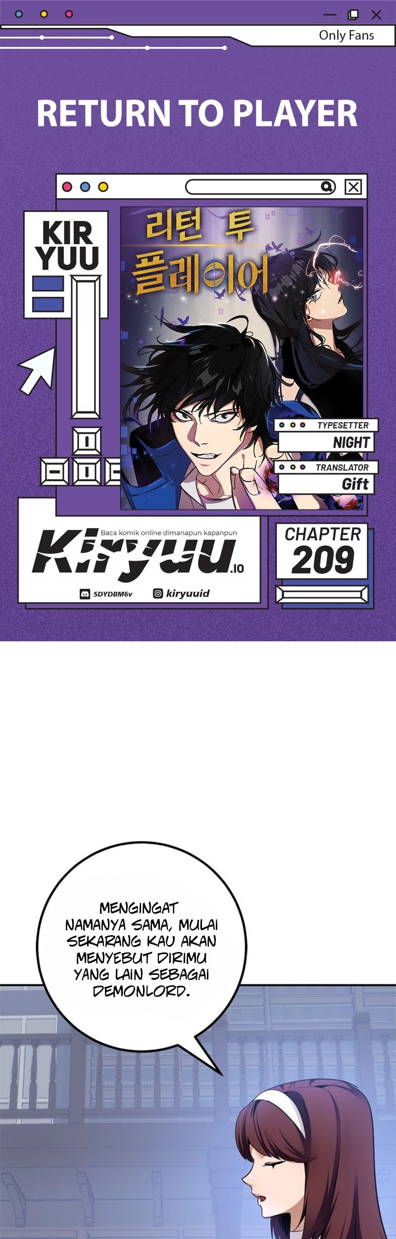 Komik Return to Player Chapter 209 gambar nomor 1
