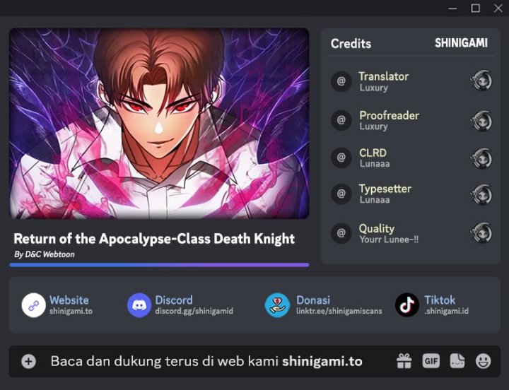 Komik Return Of The Apocalypse-Class Death Knight Chapter 18 gambar nomor 1