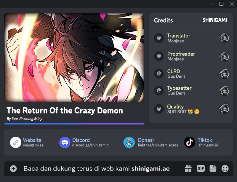 Komik Return of the Mad Demon Chapter 155 gambar nomor 1