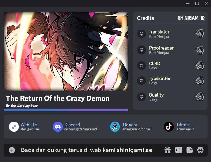 Komik Return of the Mad Demon Chapter 157 gambar nomor 1