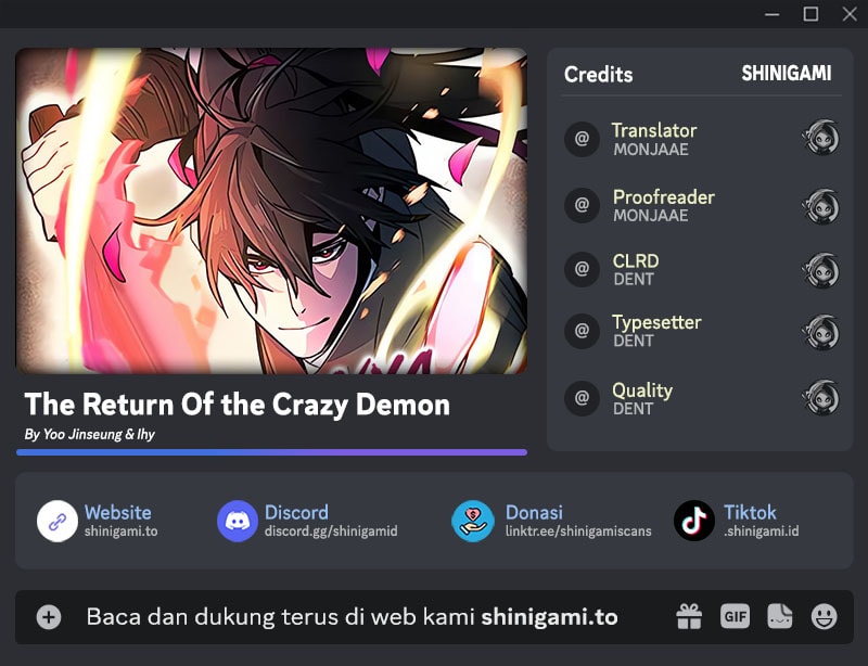 Komik Return of the Mad Demon Chapter 159 gambar nomor 1