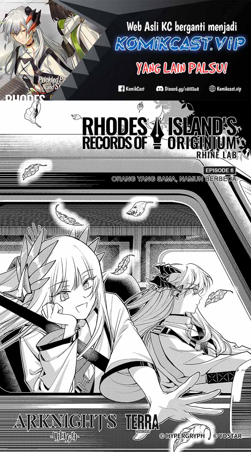 Manga Rhodes Island’s Records Of Originium – Rhine Lab Chapter 6.1 gambar nomor 2