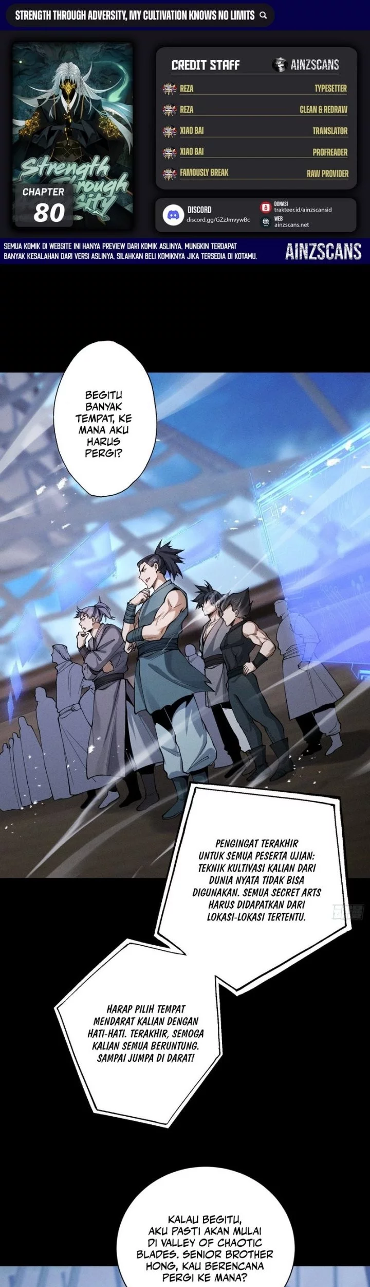 Komik Strength Through Adversity, My Cultivation Knows No Limits Chapter 80 gambar nomor 1